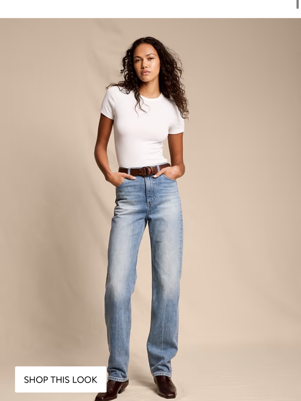 High-Rise 90S Straight Jean